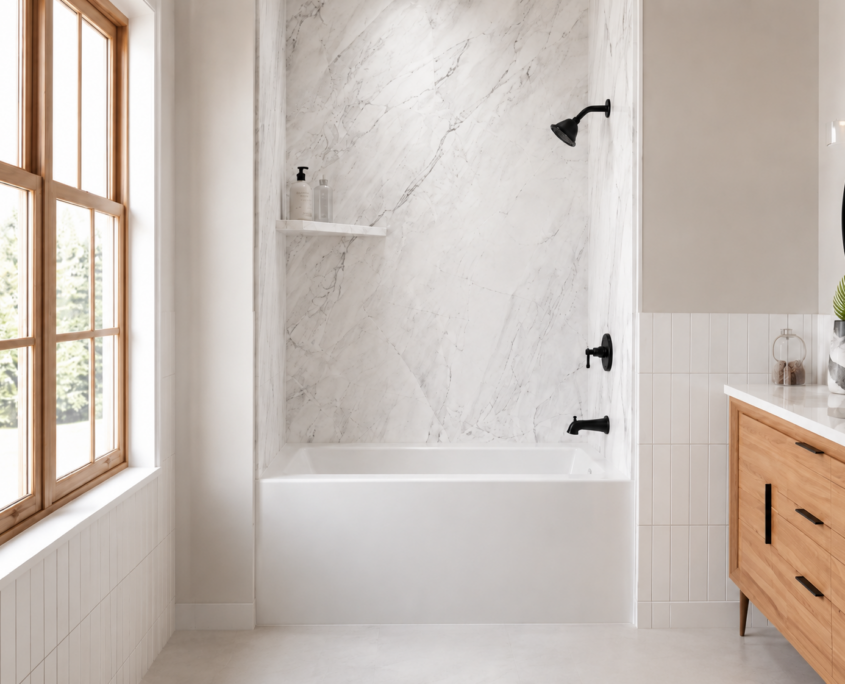 How-ToSell-Article Sentrel shower walls in calacatta white